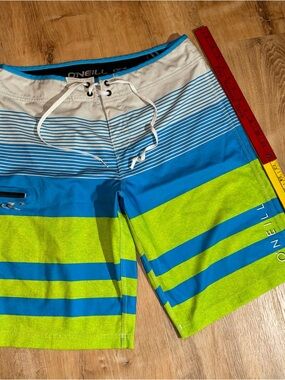 Oneill Board Shorts Men 32x10 JJ Drawstring Quick Dry Surf Hybrid Pocket 32 WaWa